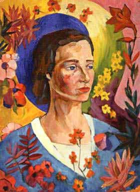 Lentulov, Aristarkh Unknown Lady in Blue China oil painting art